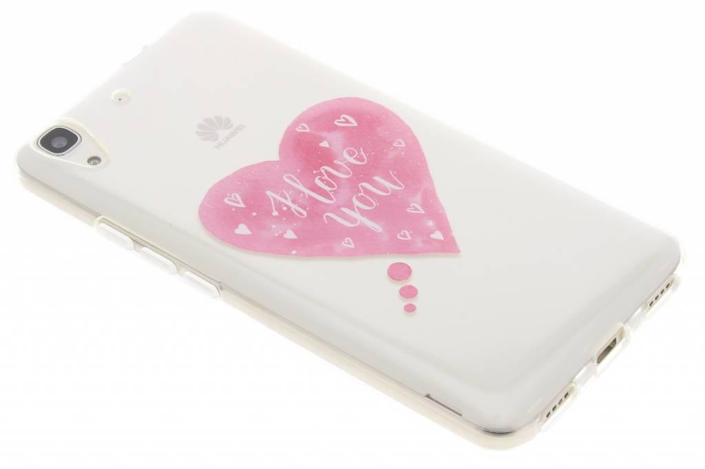 Image of I Love You Heart Love Quote TPU hoesje voor de Huawei Y6