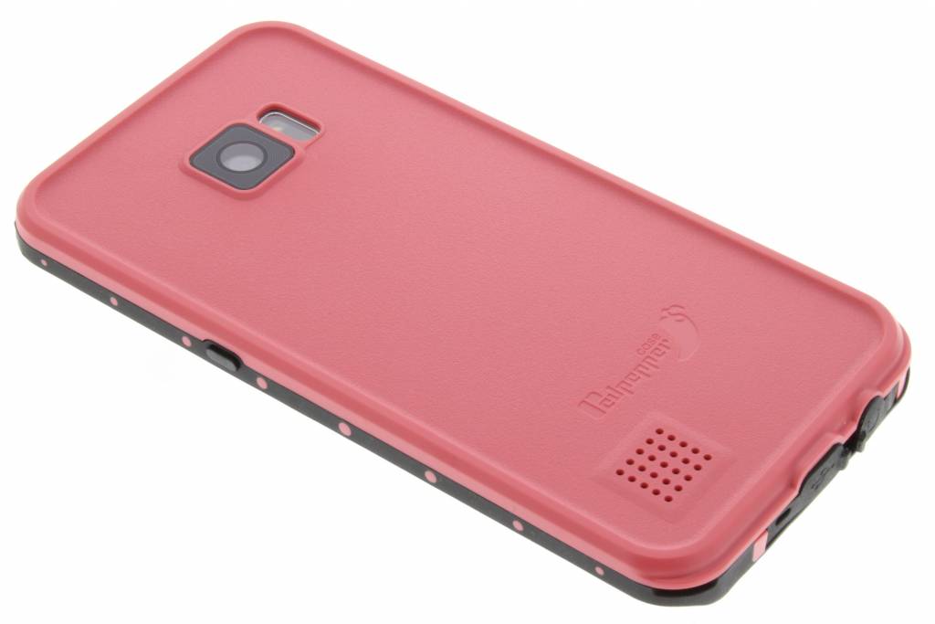 Image of Dot Waterproof Case voor de Samsung Galaxy S7 Edge - Roze