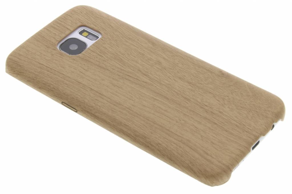 Image of Beige houten TPU case voor de Samsung Galaxy S7 Edge