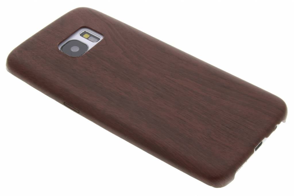 Image of Kastanjebruine houten TPU case voor de Samsung Galaxy S7 Edge