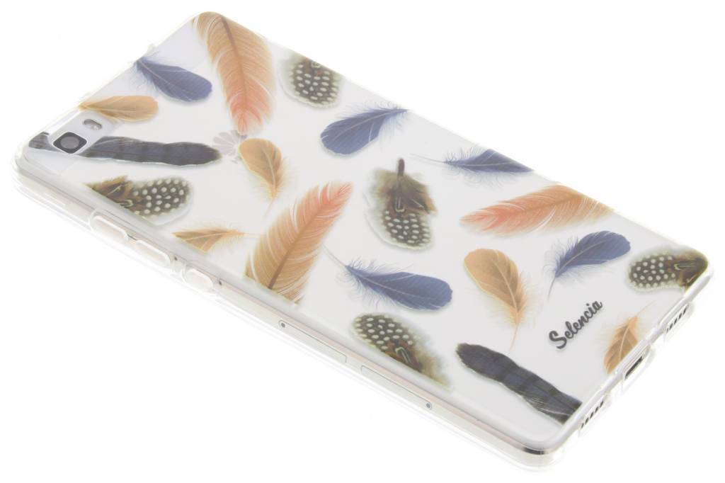 Image of Feathers Peach TPU hoesje voor de Huawei P8 Lite