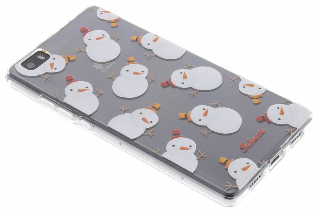 Image of Winter Wonderland Sneeuwpopjes TPU hoesje voor de Huawei P8 Lite