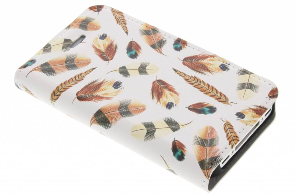 Image of Feathers Brown Design Booklet voor de iPhone 4 / 4s