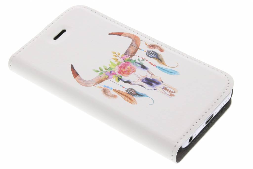 Image of Bull Skull Feathers Design Booklet voor de iPhone 5c