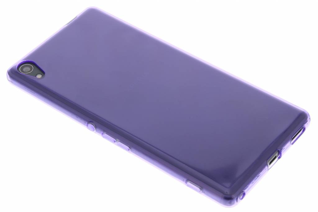 Image of Paarse transparante gel case voor de Sony Xperia XA Ultra