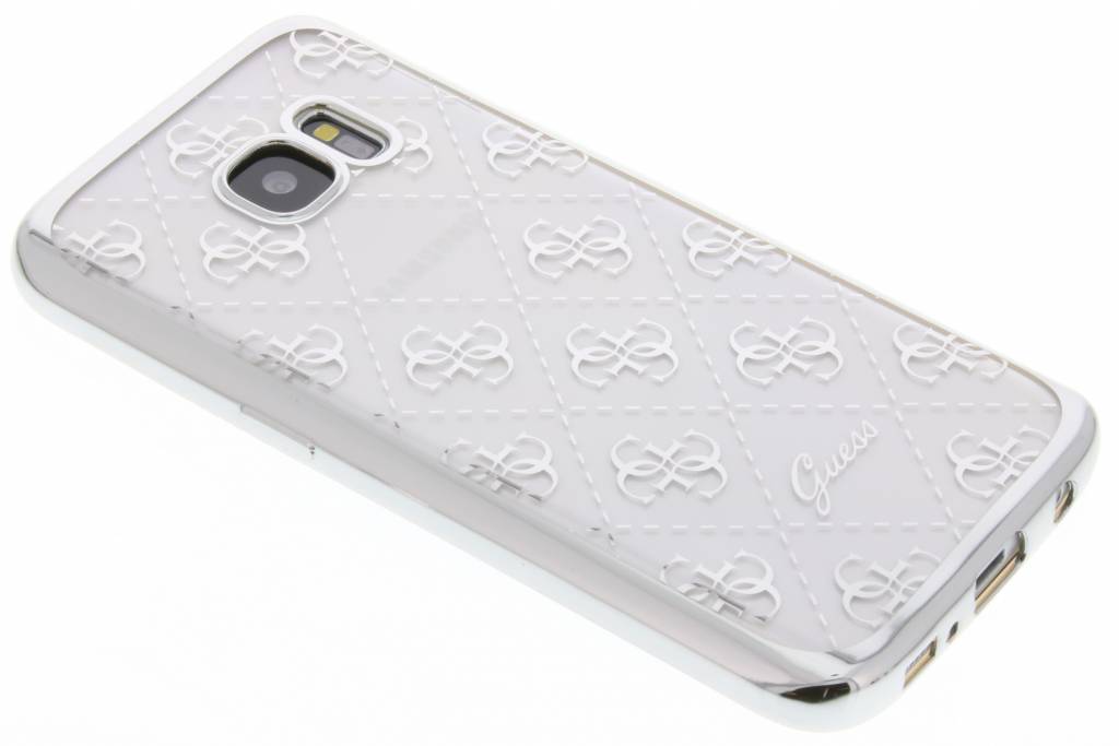 Image of Guess TPU Transparant case 4G - zilver - voor Samsung S7