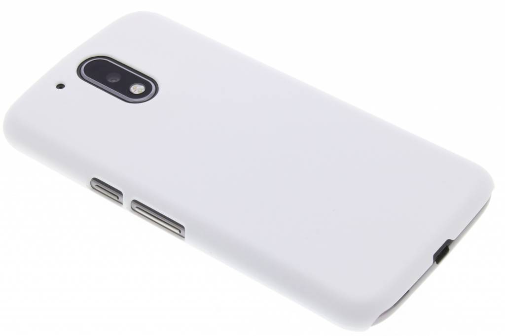 Image of Wit effen hardcase hoesje voor de Motorola Moto G4 (Plus)