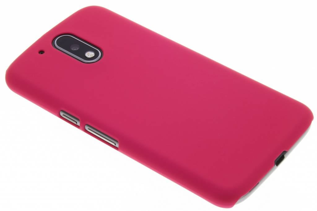 Image of Fuchsia effen hardcase hoesje voor de Motorola Moto G4 (Plus)