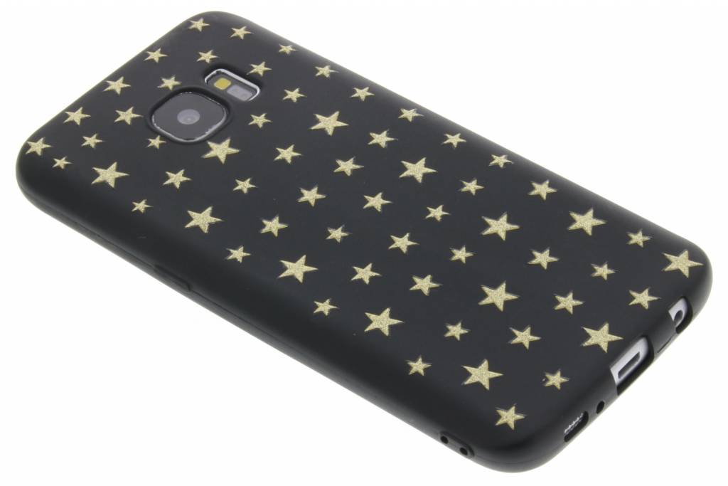 Image of Gouden sterren glitter design TPU case voor de Samsung Galaxy S7