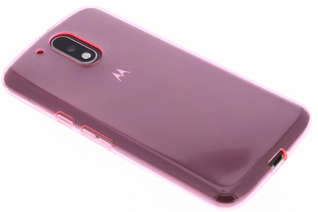 Image of Roze transparante gel case voor de Motorola Moto G4 (Plus)