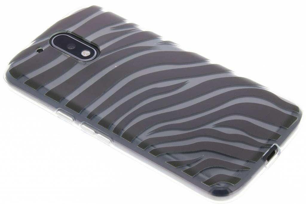 Image of Dierenprint design Zebra TPU hoesje voor de Moto G4 (Plus)