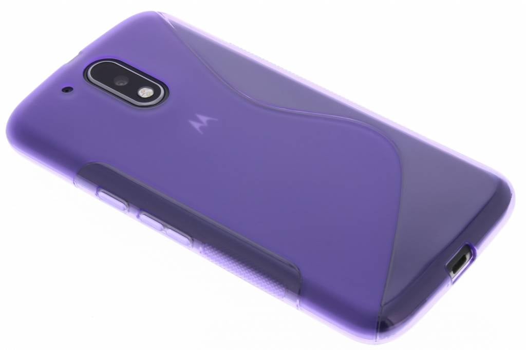 Image of Paars S-Line TPU hoesje voor de Motorola Moto G4 (Plus)