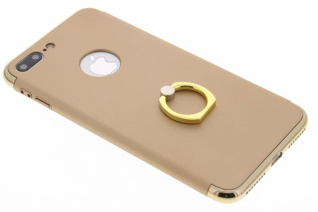 Image of Goud hardcase hoesje met ring voor de iPhone 7 Plus