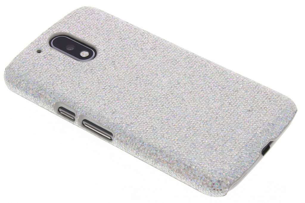 Image of Zilver glamour design hardcase hoesje voor de Motorola Moto G4 (Plus)