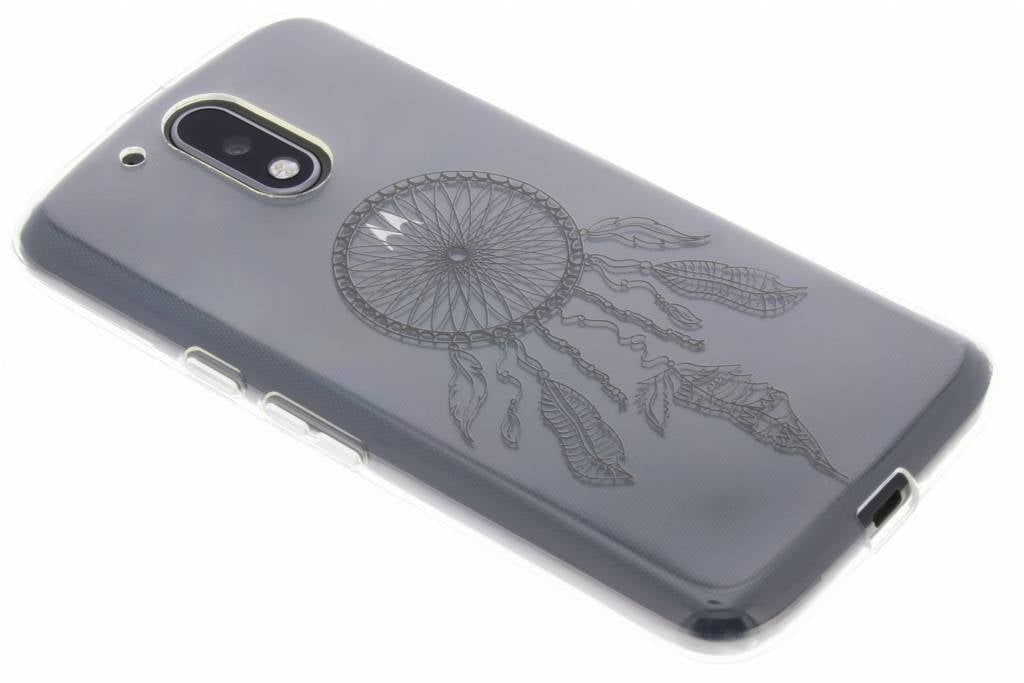 Image of Zwart dromenvanger design TPU hoesje voor de Motorola Moto G4 (Plus)