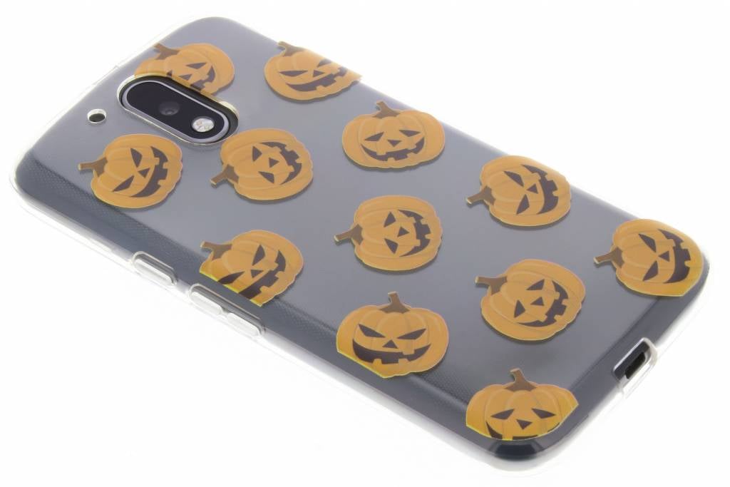 Image of Halloween design pompoentjes TPU hoesje voor de Motorola Moto G4 (Plus)