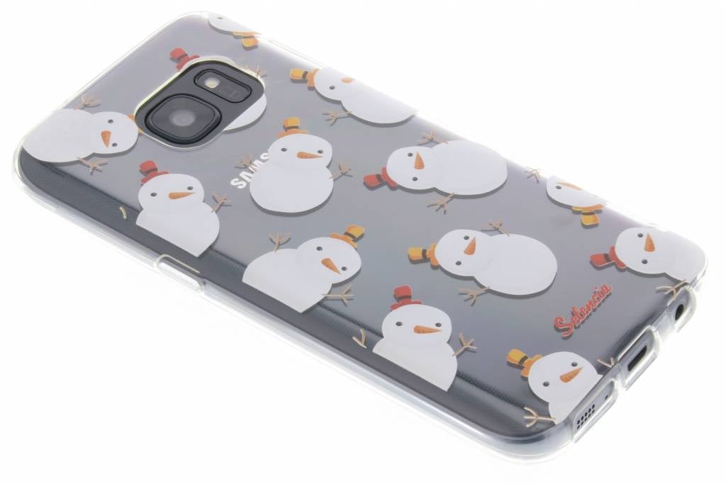 Image of Winter Wonderland Sneeuwpopjes TPU hoesje voor de Samsung Galaxy S7