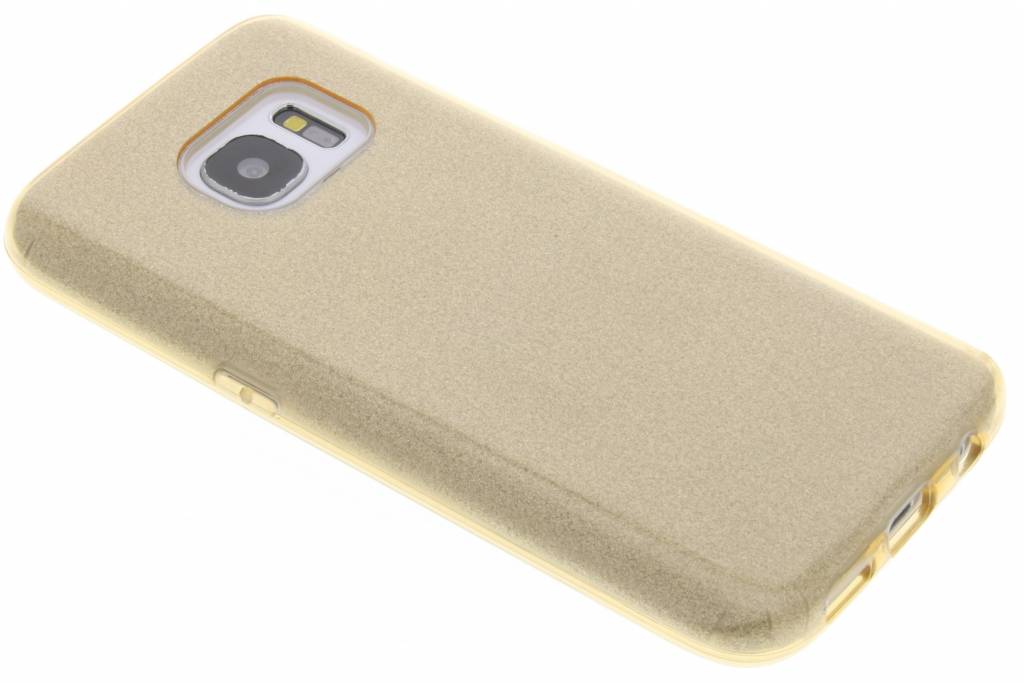 Image of Gouden glamour design softcase voor de Samsung Galaxy S7