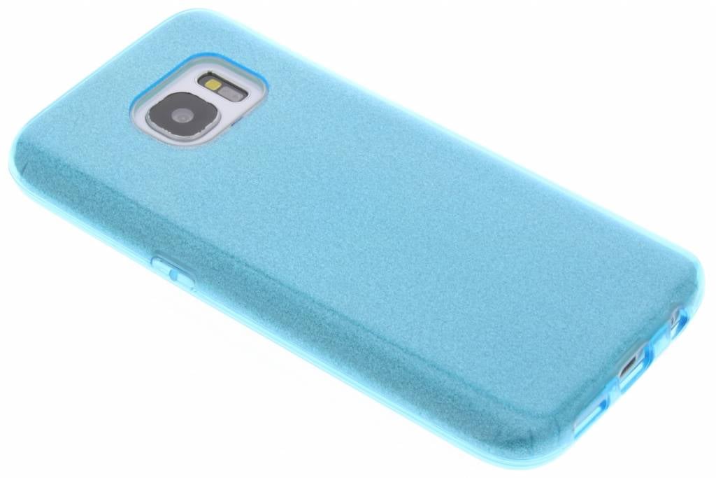 Image of Blauwe glamour design softcase voor de Samsung Galaxy S7