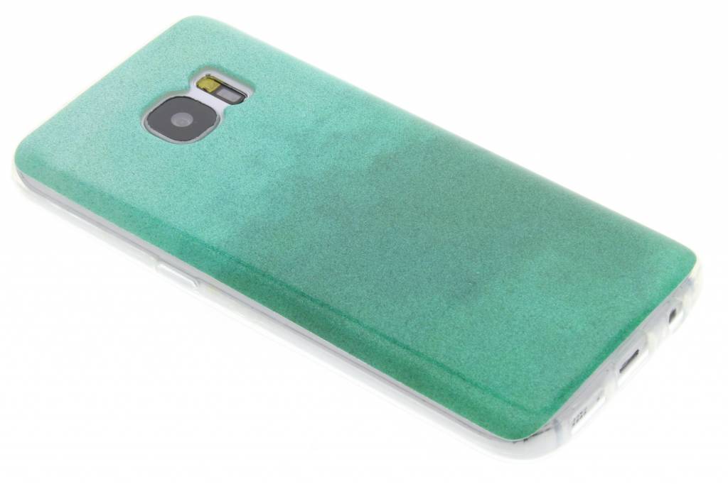 Image of Groene glitter TPU softcase voor de Samsung Galaxy S7