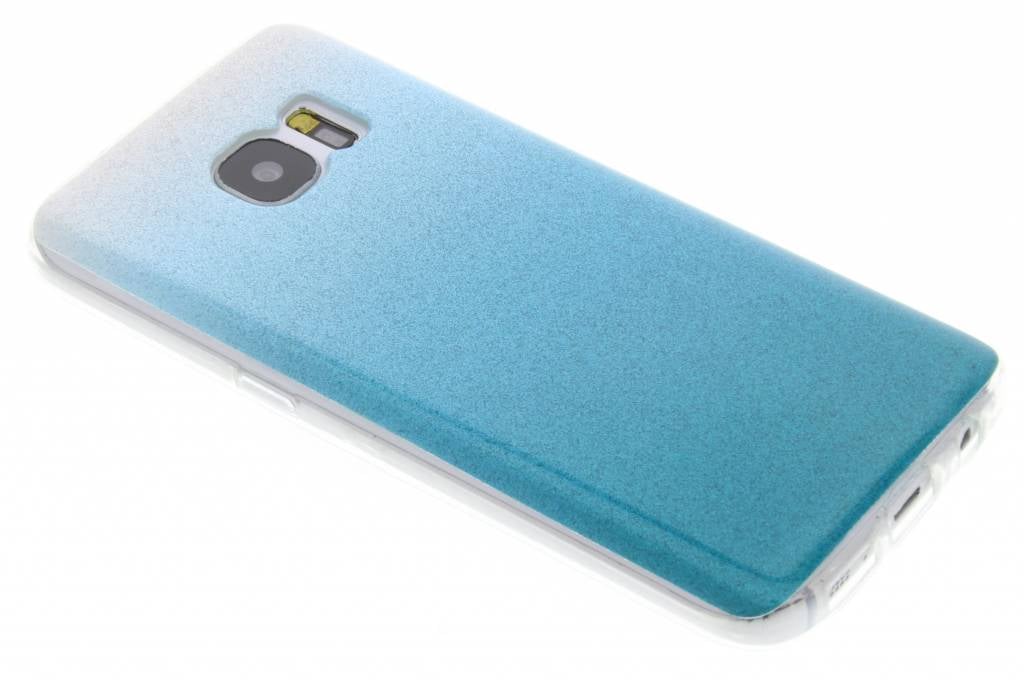 Image of Turquoise glitter TPU softcase voor de Samsung Galaxy S7