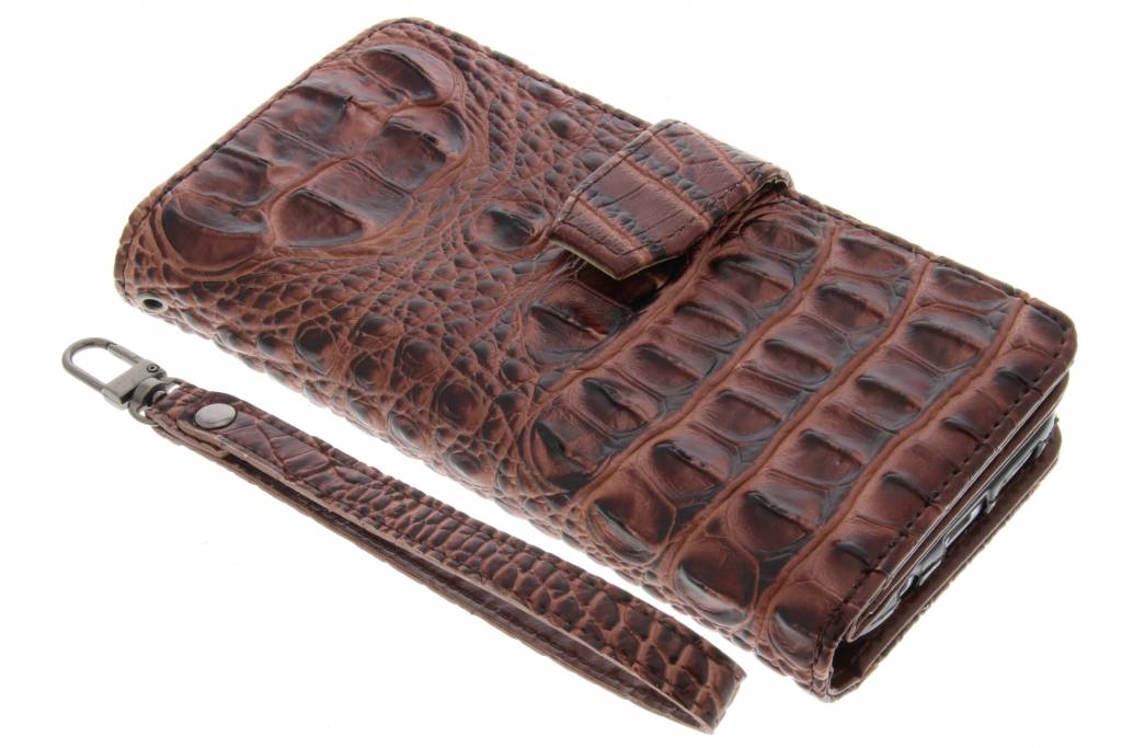 Image of Bruine Krokodil Wallet Case voor de Samsung Galaxy S7