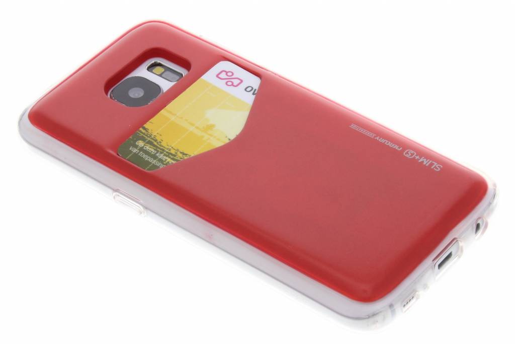 Image of Card Pocket Case voor de Samsung Galaxy S7 - Rood