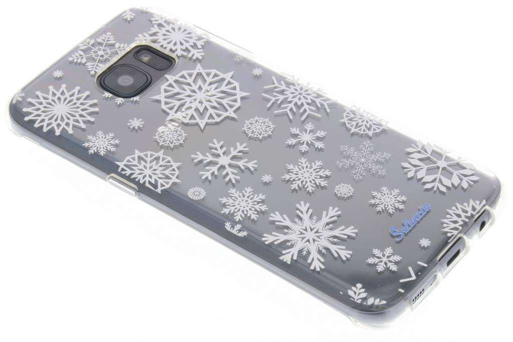 Image of Winter Wonderland Sneeuwvlokken TPU hoesje voor de Samsung Galaxy S7 Edge