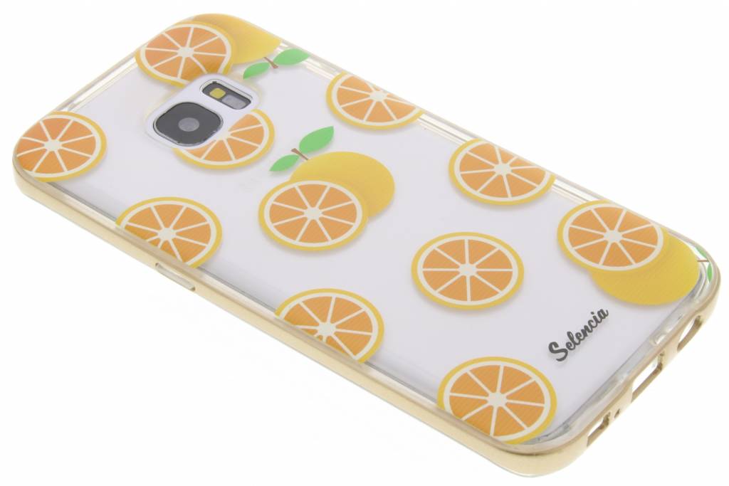 Image of Foodies Orange TPU hoesje voor de Samsung Galaxy S7 Edge