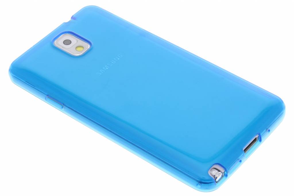 Image of Blauwe transparante gel case voor de Samsung Galaxy Note 3
