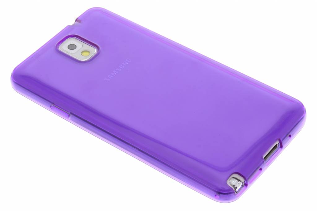 Image of Paarse transparante gel case voor de Samsung Galaxy Note 3