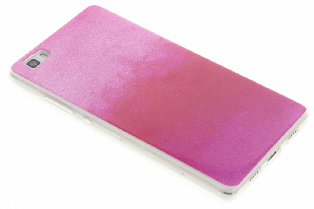 Image of Fuchsia glitter TPU softcase voor de Huawei P8 Lite