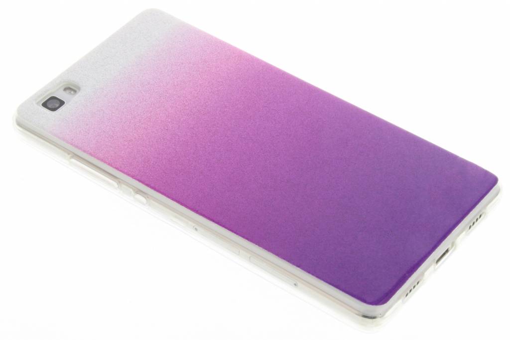 Image of Paarse glitter TPU softcase voor de Huawei P8 Lite