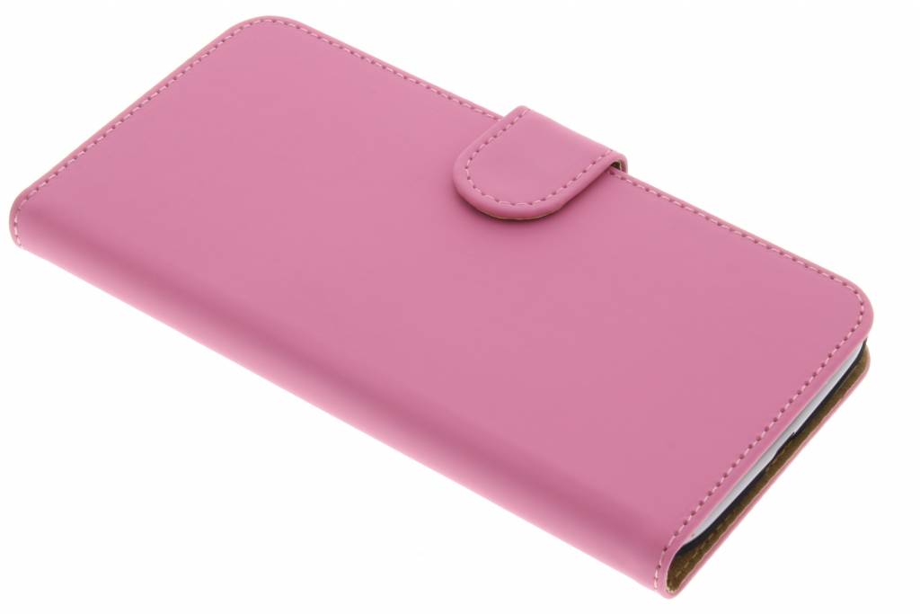 Image of Roze effen booktype hoes voor de Motorola Moto G4 (Plus)