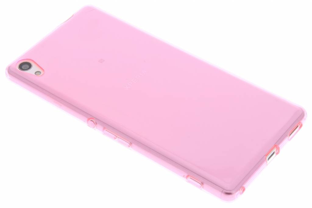 Image of Roze transparante gel case voor de Sony Xperia XA Ultra