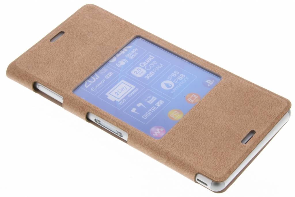 Image of Style Cover Window voor de Xperia Z3 - Ros