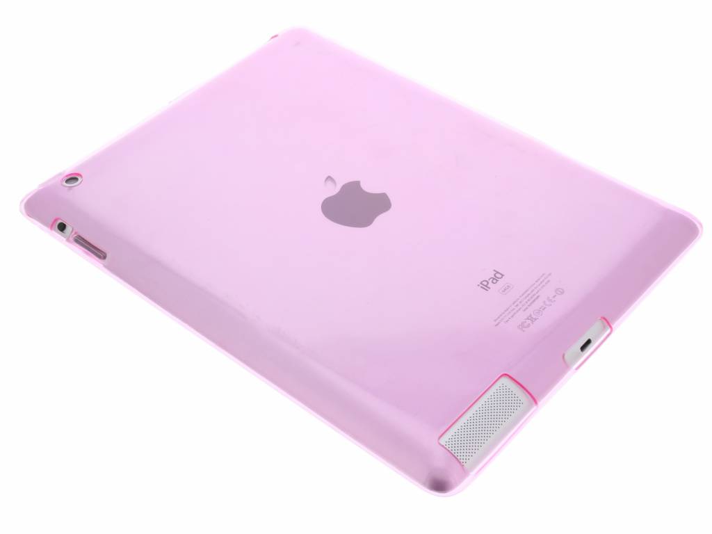 Image of Roze transparante gel case voor de iPad / 2 / 3 / 4