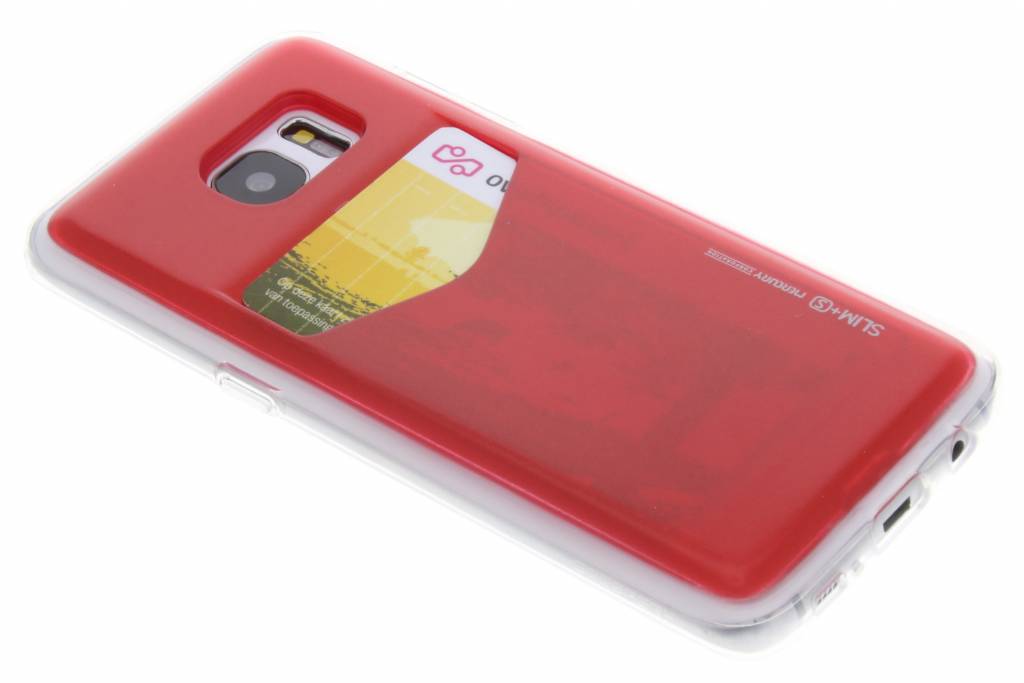 Image of Card Pocket Case voor de Samsung Galaxy S7 Edge - Rood