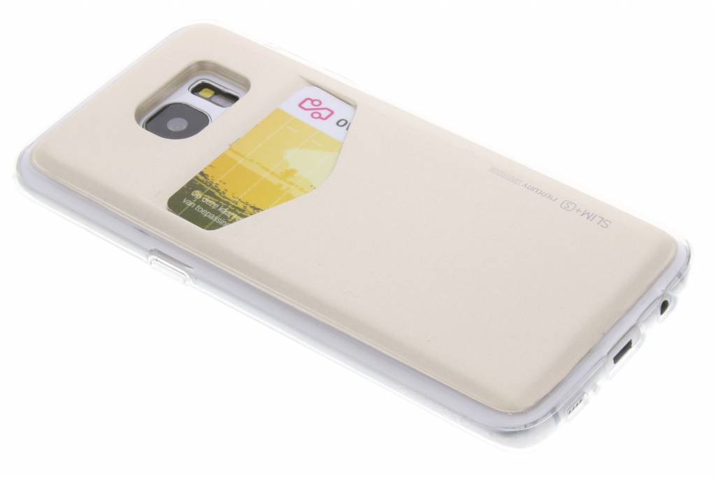 Image of Card Pocket Case voor de Samsung Galaxy S7 Edge - Goud