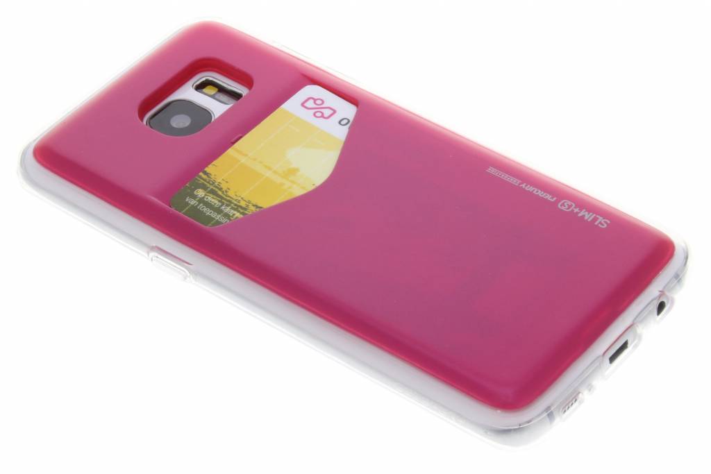 Image of Card Pocket Case voor de Samsung Galaxy S7 Edge - Fuchsia