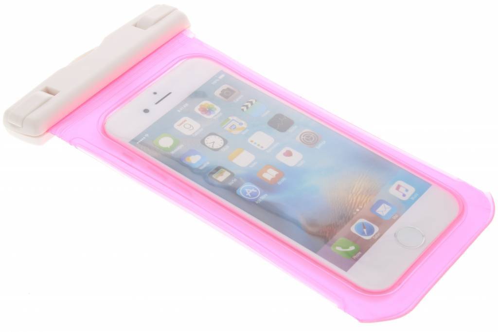 Image of Roze universele waterproof case maat M