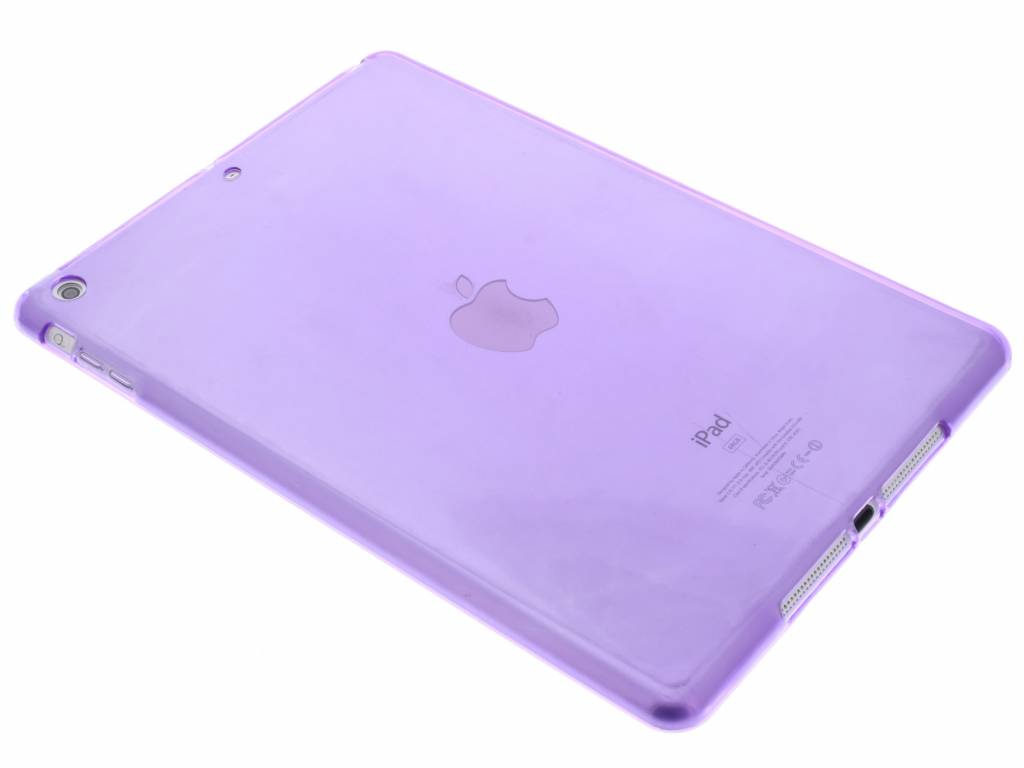 Image of Paars transparante gel case voor de iPad Air