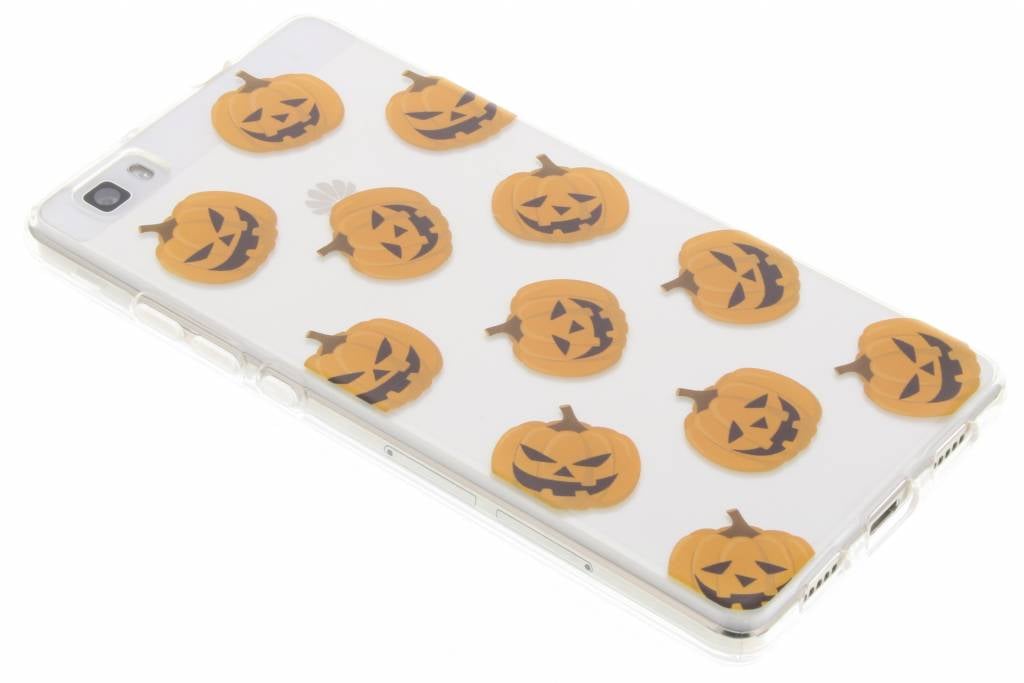 Image of Halloween design pompoentjes TPU hoesje voor de Huawei P8 Lite