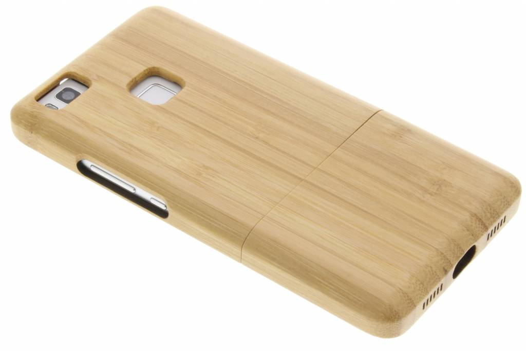 Image of Lichtbruin echt houten hardcase hoesje voor de Huawei P9 Lite