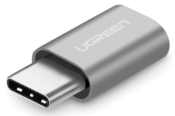 Image of USB Type-C naar Micro USB Adapter - Grijs