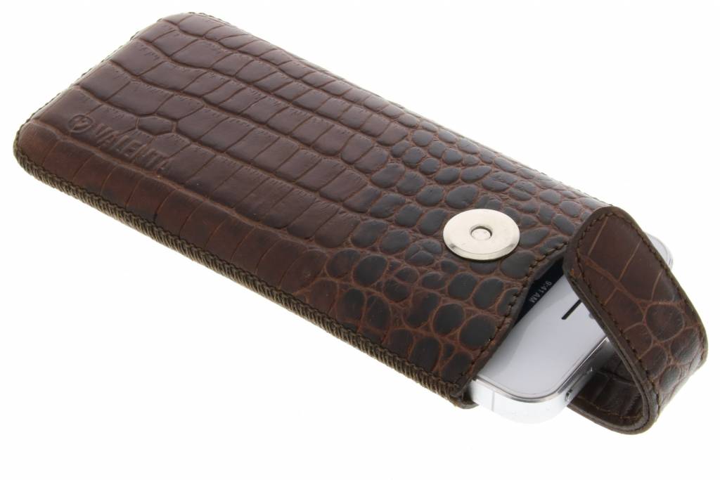 Image of Universele Pocket Lucca Croco insteekhoes maat L - Bruin