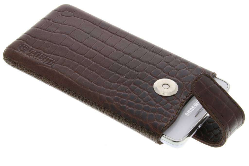 Image of Universele Pocket Lucca Croco insteekhoes maat M - Bruin