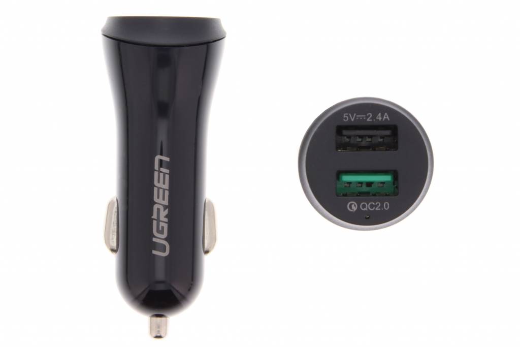 Image of 2-Poorts USB Car Charger met Quick Charge technologie - Zwart