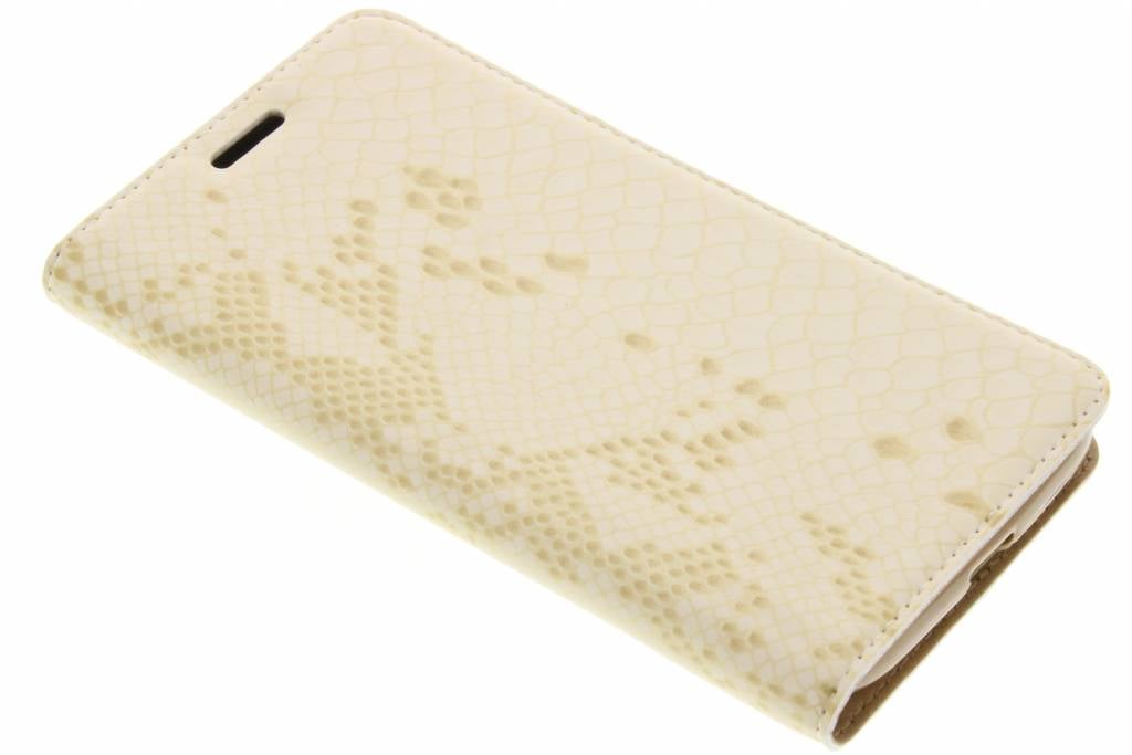 Image of Gouden luxe slangen TPU booktype hoes voor de Motorola Moto G4 (Plus)