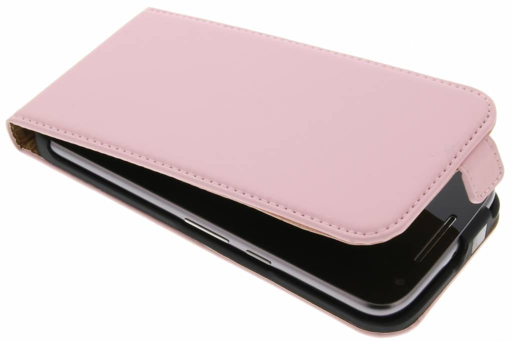 Image of Luxe Flipcase voor de Motorola Moto G4 (Plus) - Roze
